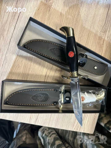 Нов Нож със Кожена Кания—4 броя, снимка 10 - Ножове - 52684559