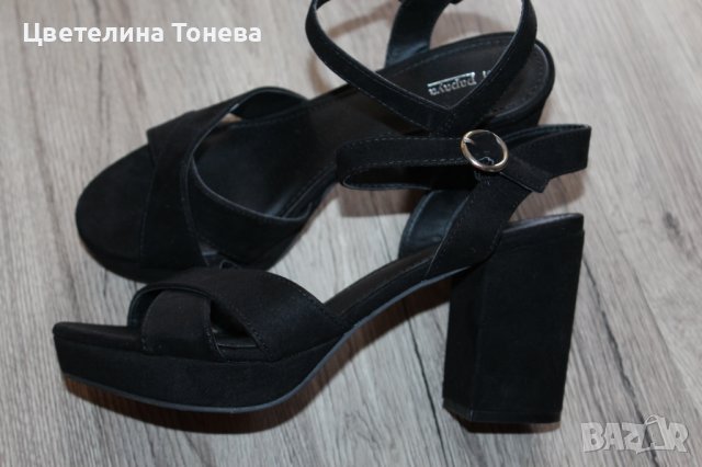 сандали на ток 38номер, снимка 3 - Сандали - 37324621