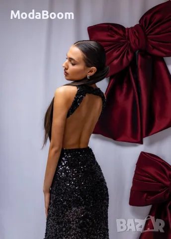 Дълга стилна дамска рокля , снимка 4 - Рокли - 48267721