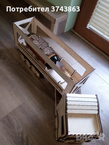 Дървен камион за бутилка , снимка 10 - Декорация за дома - 54162599