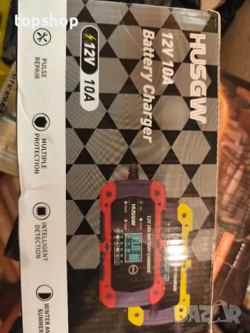 Чисто ново интелигентно зарядно за акумулатор Husgw 12V 10A (с LCD дисплей и пулсов ремонт) , снимка 9 - Аксесоари и консумативи - 55829030