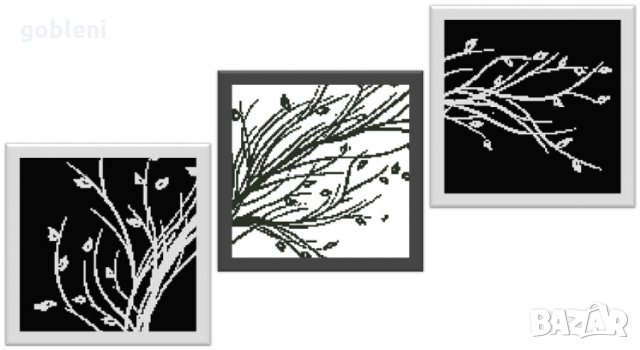 гоблен-триптих "ПОВЕЙ"- Д46; шев 1:4; размери /40*80/ см.; 2 цвята; 48 лв.