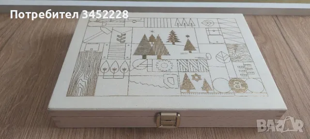 кутия дървена отлична , снимка 1