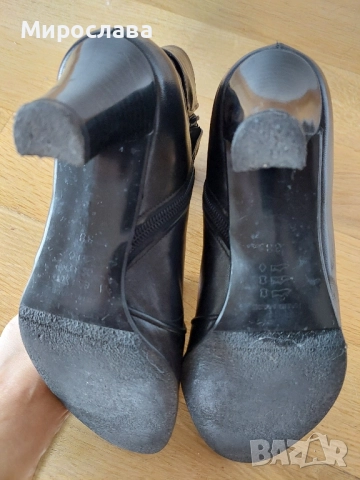 Боти черни немски естествена кожа , снимка 4 - Дамски боти - 52490139