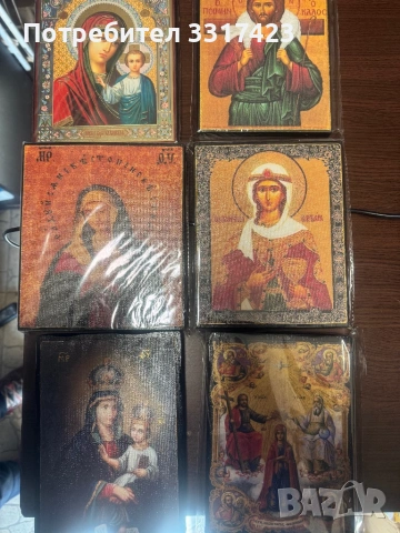 Ръчно рисувани икони на платно, снимка 3 - Други ценни предмети - 53270356