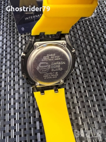 Custom Casio G-Shock GA-2100 CasioOak Yellow Smoke Edition. Brand New , снимка 6 - Мъжки - 52859055