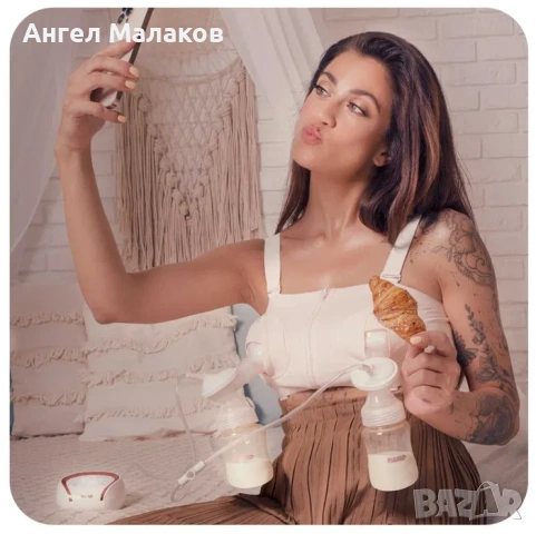 Помпа за кърма двойна - Neno Bianco – 3-фазна безжична, снимка 2 - Стоки за близнаци - 53335378