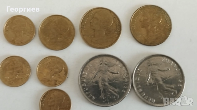 Стари монети Английски пени и Дойче марки,Френски цента,франкове., снимка 8 - Нумизматика и бонистика - 44227420