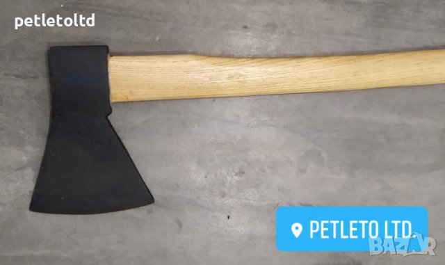 Брадва 2 кг, с лакирана дървена дръжка, снимка 2 - Други инструменти - 38263520