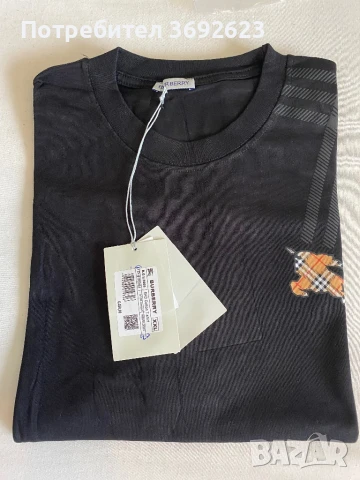 Мъжка тениска BURBERRY, снимка 2 - Тениски - 50734115