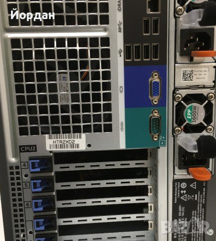 4x GPU (8xPCIe) Tower сървър - PowerEdge T630 - 2xV4 Xeon,64GB,2x1600W, снимка 4 - Работни компютри - 40752342