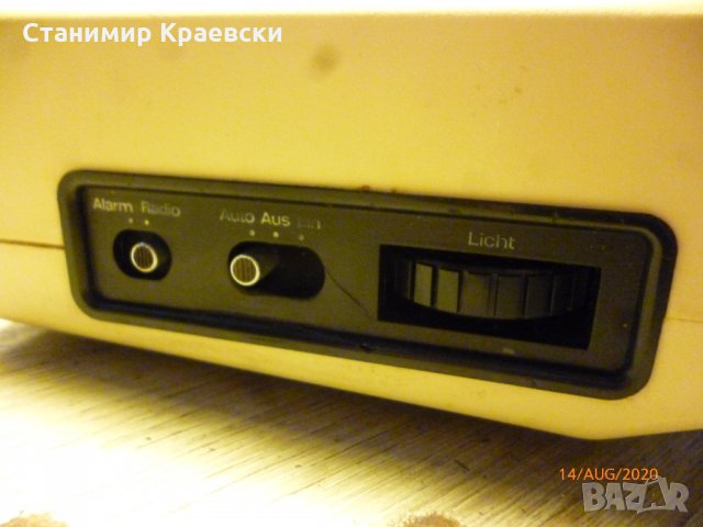 Dugena - alarm clock radio - vintage - финал, снимка 5 - Други - 30028860