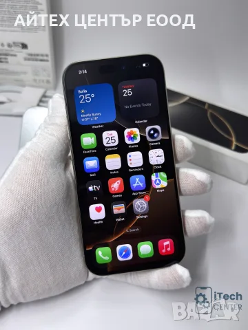 iPhone 16 Pro, 128GB, Natural Titanium, 100% батерия, ОТЛИЧЕН, 1г. ГАРАНЦИЯ!, снимка 2 - Apple iPhone - 56005592