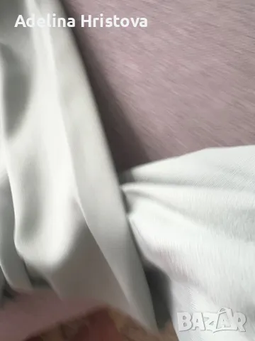 Нежна ментова блуза Shein с широки ръкави, снимка 3 - Блузи с дълъг ръкав и пуловери - 49796832