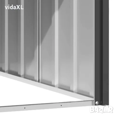 vidaXL Кучешка къща, антрацит, 116,5x103x81,5 см, поцинкована стомана, снимка 8 - За кучета - 56146175