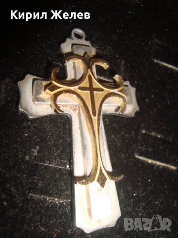 ГОЛЯМ НАГРЪДЕН СТИЛИЗИРАН КРЪСТ НЕРЪЖДАЕМА СТОМАНА АРТ ДИЗАЙН 19684, снимка 5 - Колиета, медальони, синджири - 32101872