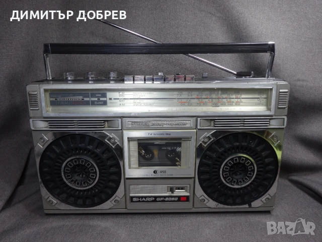 СТАР РЕТРО РАДИО КАСЕТОФОН SHARP GF-6060X JAPAN BOOMBOX, снимка 2 - Радиокасетофони, транзистори - 54015848