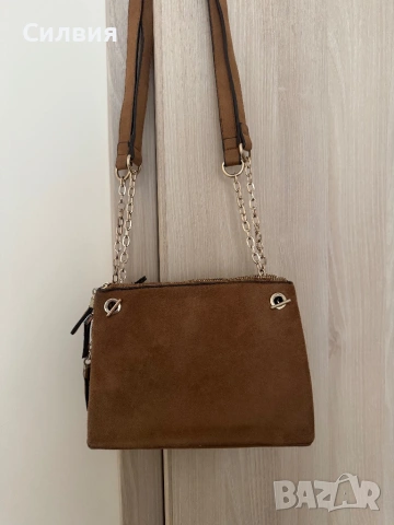 Дамска кафява чанта, снимка 2 - Чанти - 54074638