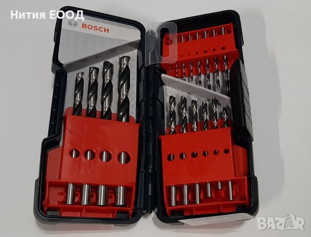 Bosch Комплект бързопробиващи свредла HSS PointTeQ 18 части в Toughbox, 2608577350