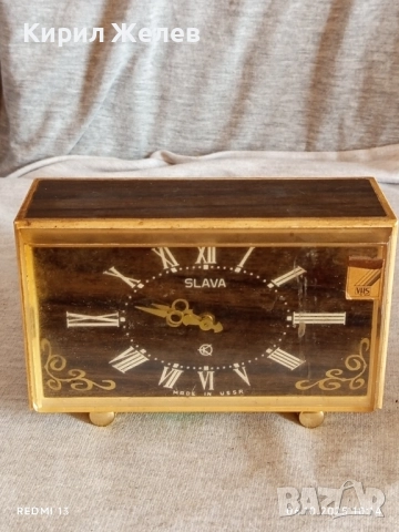 Стар будилник СЛАВА СССР рядък за КОЛЕКЦИЯ ДЕКОРАЦИЯ 15521, снимка 4 - Антикварни и старинни предмети - 51958566