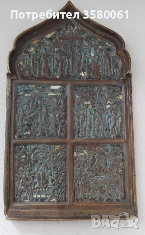 Стара Руска икона , снимка 5 - Други ценни предмети - 54322865