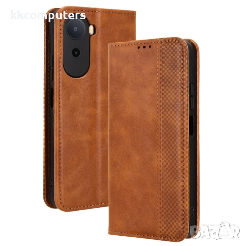 Ретро Кожен Калъф Портфейл за Xiaomi Redmi A7 Pro 4G - Магнитен, Стойка, Слотове, 4 цвята, снимка 2 - Калъфи, кейсове - 54293523