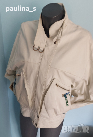 Естествена кожа / винтидж дамско яке / голям размер , снимка 12 - Якета - 44923666