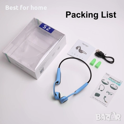 Безжични Bluetooth слушалки Tayogo Bone Conduction, снимка 8 - Bluetooth слушалки - 53082399