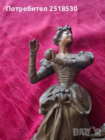 Фигура за старинен каминен часовник, снимка 3 - Антикварни и старинни предмети - 53106350