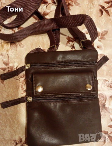 Нова Кожена Мъжка Чанта 