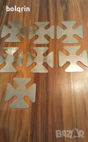 Лот 12 апликации за рокерско яке / кръстове / кръст / череп с кости / скелет / мотор / мотоциклет , снимка 3 - Други ценни предмети - 44589470