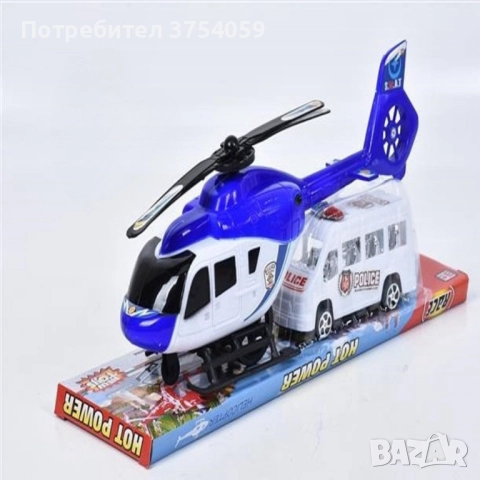 Комплект полицейски хеликоптер и бус S.W.A.T., снимка 5 - Коли, камиони, мотори, писти - 52354064