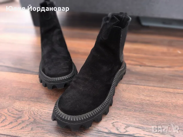 Боти Ест.велур  номер 38, снимка 4 - Дамски боти - 56510028
