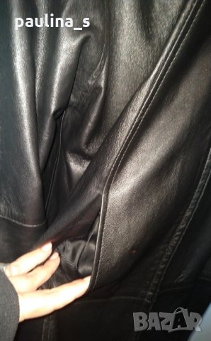 Манто тип пелерина от естествена кожа "Vera Pelle" Italy / голям размер , снимка 4 - Палта, манта - 30440356