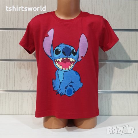 Нова детска тениска с дигитален печат Стич (Stitch), снимка 1 - Детски тениски и потници - 37494684