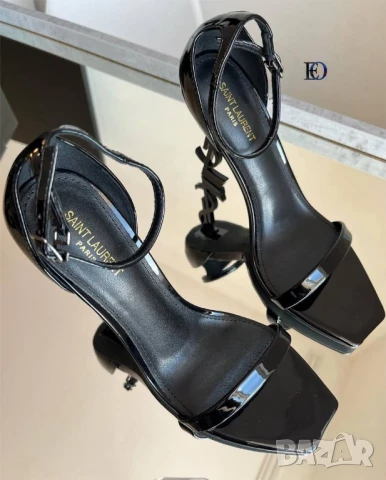 сандали на ток YSL saint laurent , снимка 5 - Сандали - 51031664