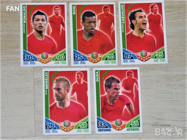 Комплект от 100 бр. футболни карти MATCH ATTAX от Световното първенство по футбол в ЮАР 2010 TOPPS, снимка 3 - Фен артикули - 39392000