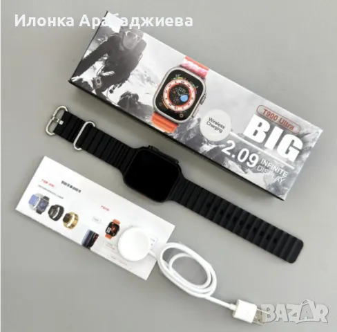 Смарт часовник smart watch T900 Ultra, снимка 2 - Мъжки - 48561601