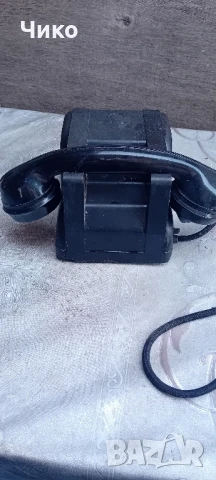 Стар военен стационарен телефон, снимка 4 - Антикварни и старинни предмети - 51095764