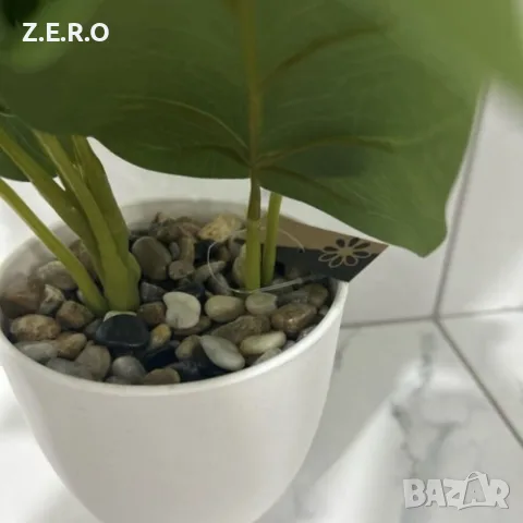 Изкуствено растение Cozevdnt в саксия ново, зелено, снимка 7 - Изкуствени цветя - 56120624