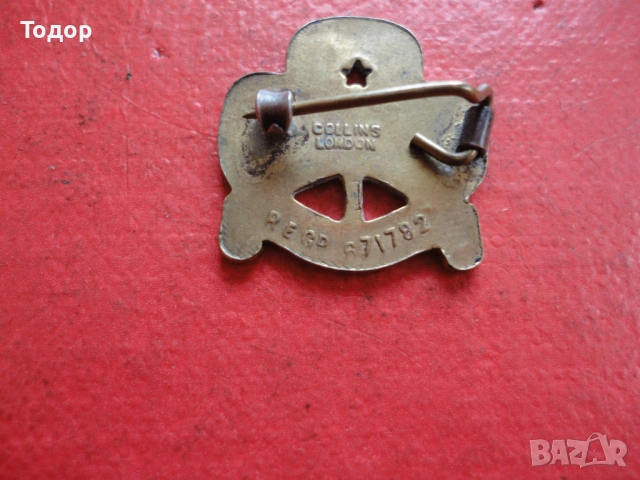 Старинен бронзов знак значка с номер , снимка 6 - Колекции - 53302398