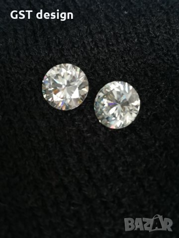 Спешно Уникален ТОП 4+ карата Мойсанит диамант Moissanite два Diamond IF/F-G Ледено бяло, снимка 12 - Други - 34528670