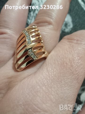 НОВО 14 КР Позлатен пръстен-xp l10-високо качество, снимка 2 - Пръстени - 44173549