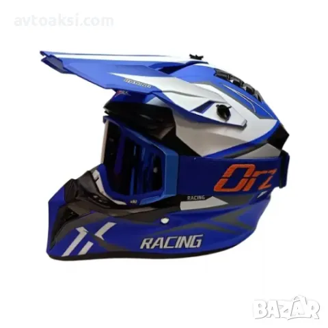Каска Крос/Атв/Мотор с Очила 4-ри цвята, снимка 2 - Аксесоари и консумативи - 50152448