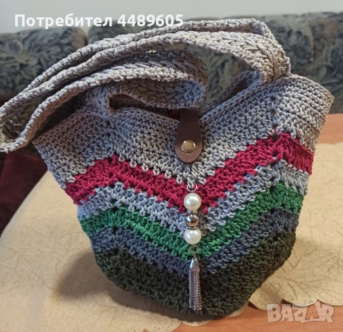 Плетени чанти на една кука., снимка 13 - Чанти - 50866306