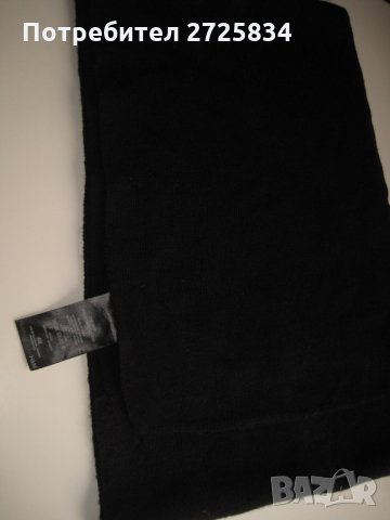 Дълъг шал, акрил, черно, H&M, снимка 1 - Шалове - 29292384