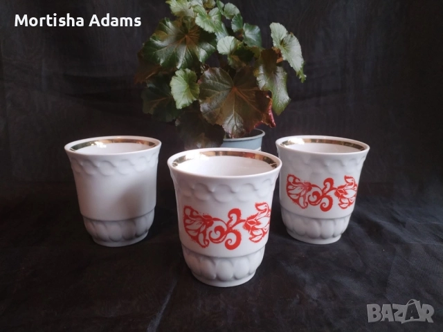 Комплект съветски чаши, снимка 2 - Сервизи - 51833607