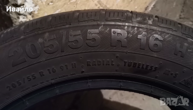 Продавам 4 броя Зимни гуми 205.55.16 на 1 сезон дот 2019 barum , снимка 4 - Гуми и джанти - 52840975