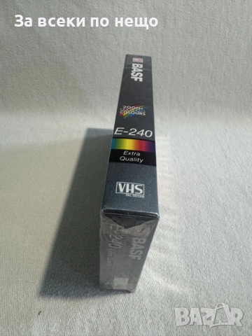 Чисто нова неразпечатана празна видеокасета VHS BASF E-240, снимка 5 - Плейъри, домашно кино, прожектори - 56436122