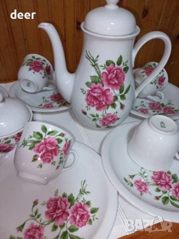 Баварски порцеланови чаши за чай или кафе, снимка 4 - Сервизи - 44387783